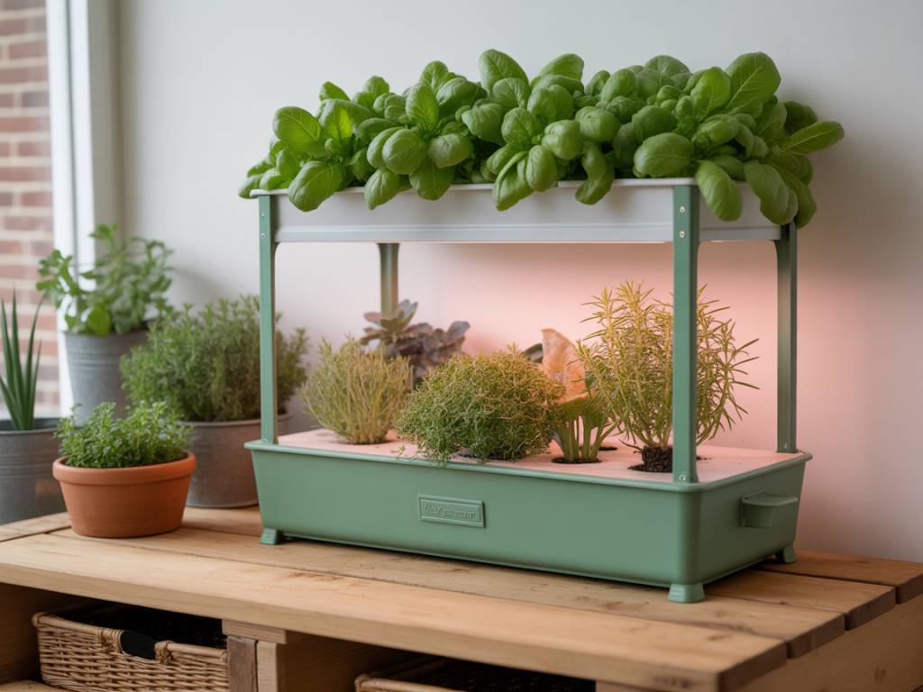 How to design a DIY indoor hydroponic garden for year-round herbs