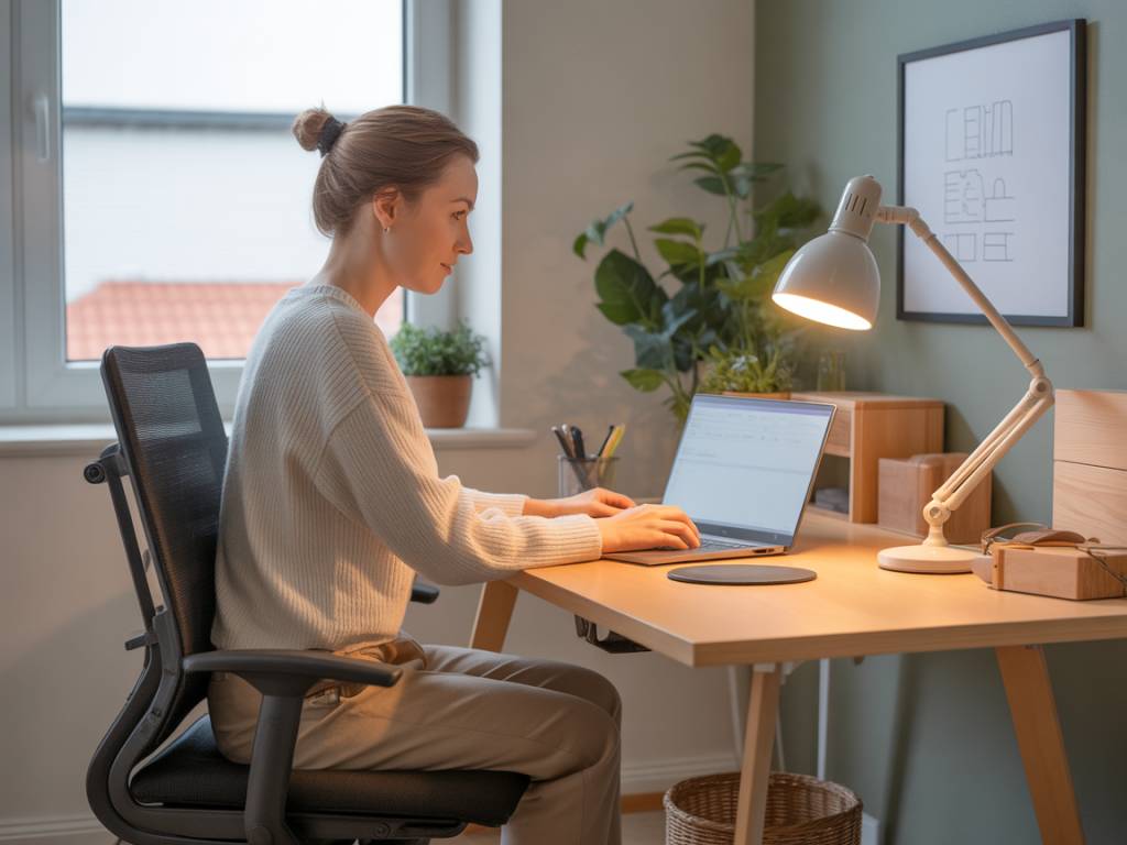 Comment créer un espace de travail ergonomique à la maison pour prévenir les douleurs et les blessures
